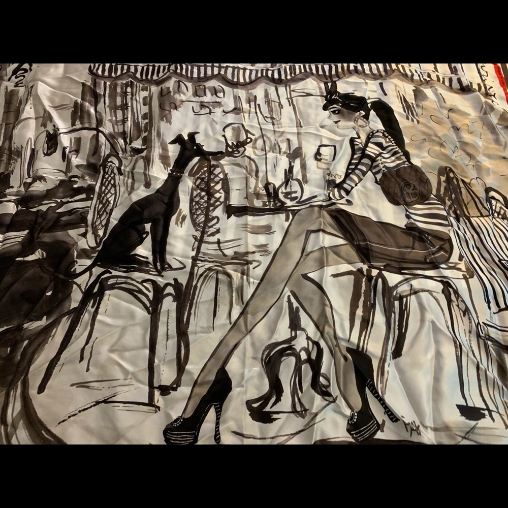 Henry Bendel Silk Scarf NWT